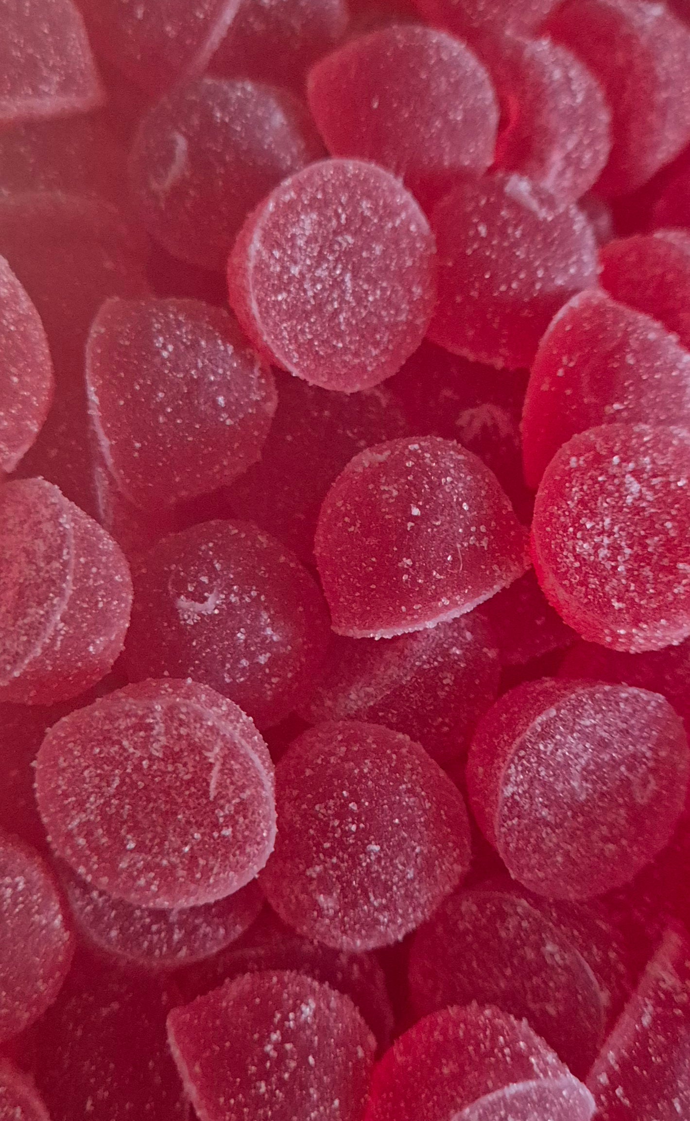 Perles Rouges Fraise Enrobées Sans Sucre