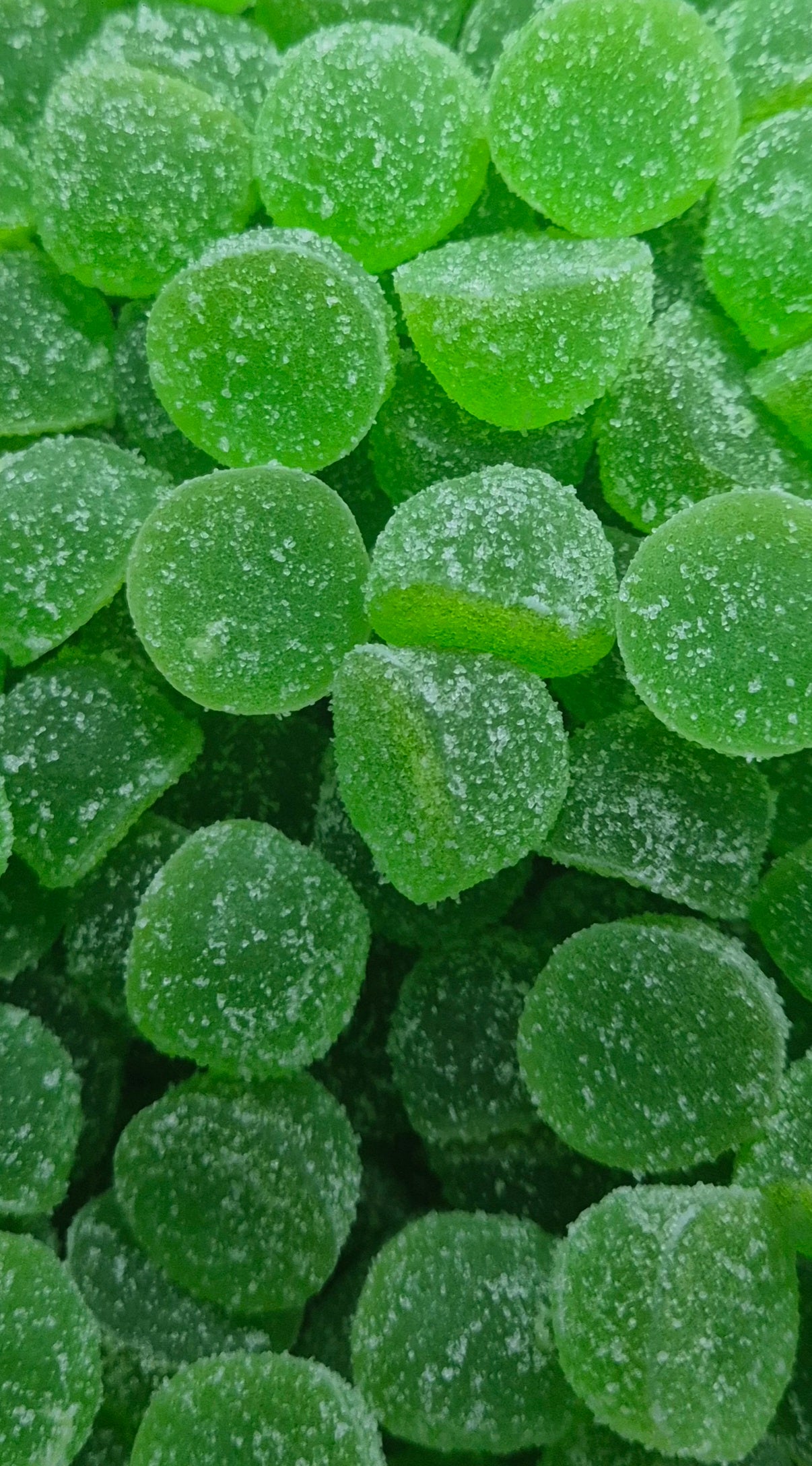 Perles vertes Pomme Enrobées sans sucre