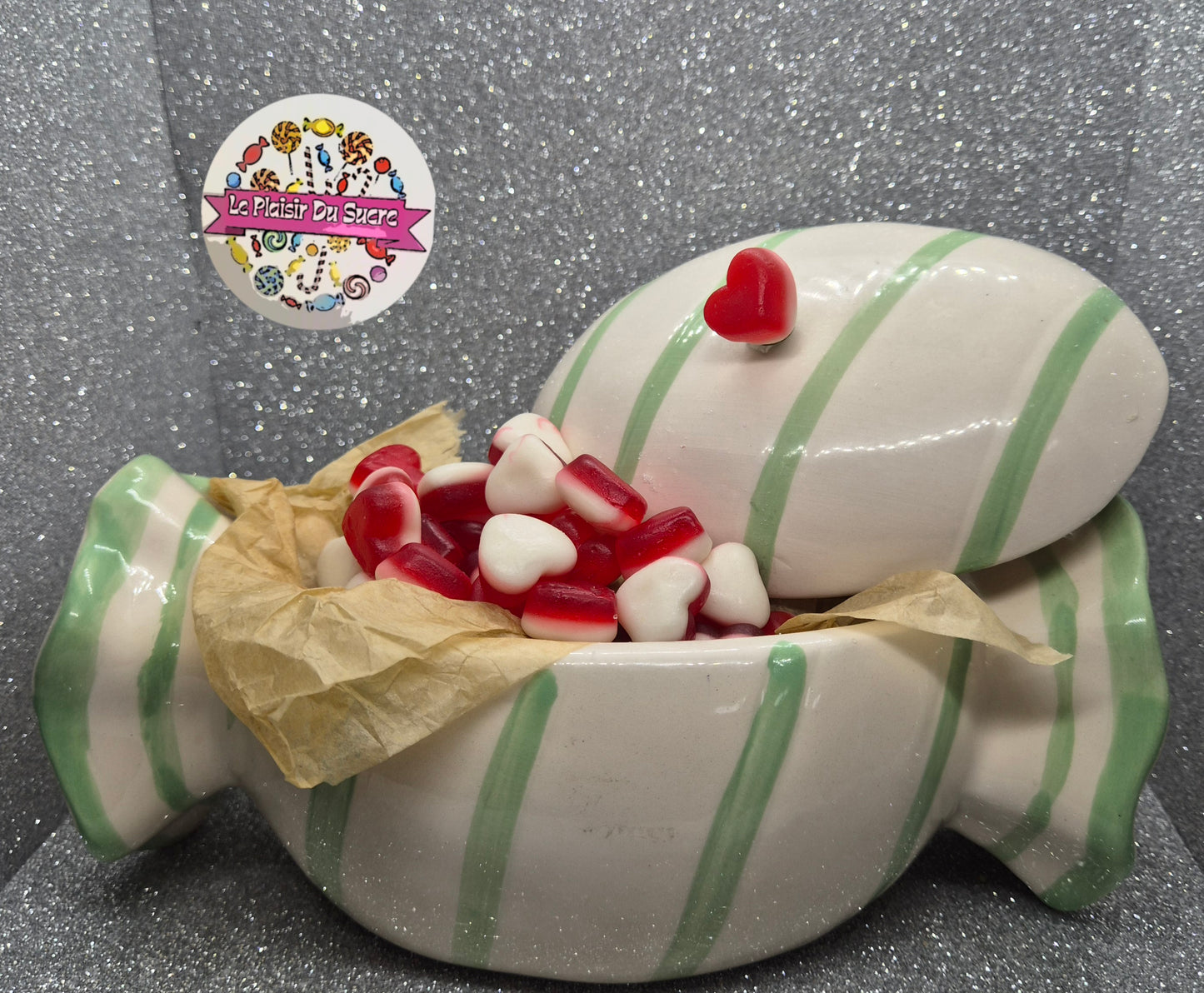 Petits Coeurs Fraise-crème Lisses
