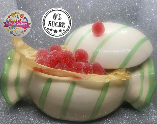 Perles Rouges Fraise Enrobées Sans Sucre