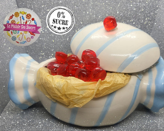 Perles Rouges Lisse Fraise Sans Sucre