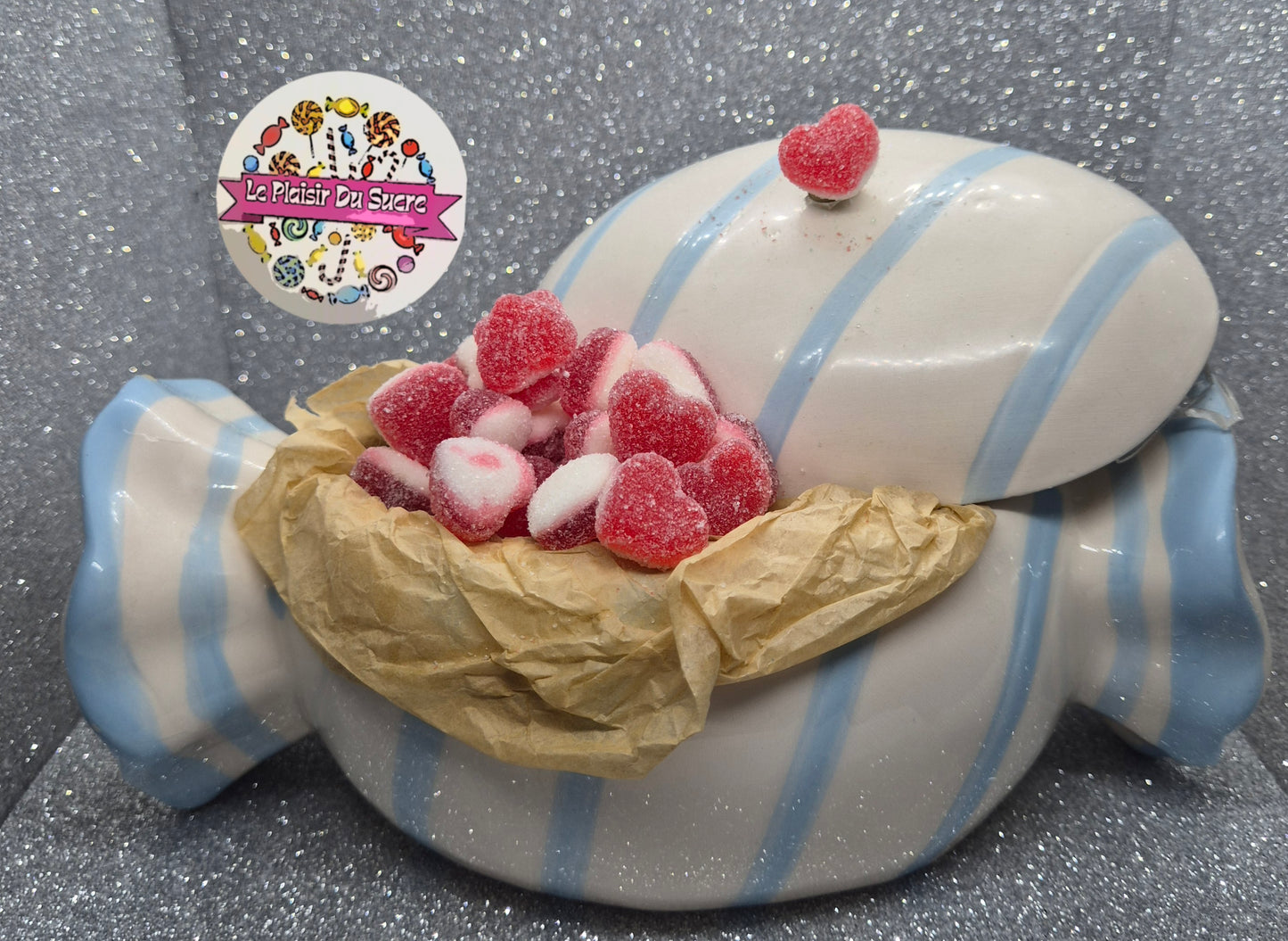 Petits Coeurs Fraise-crème sucrés