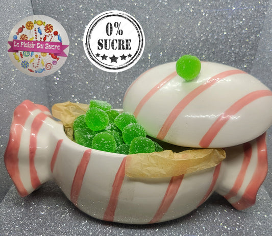 Perles vertes Pomme Enrobées sans sucre